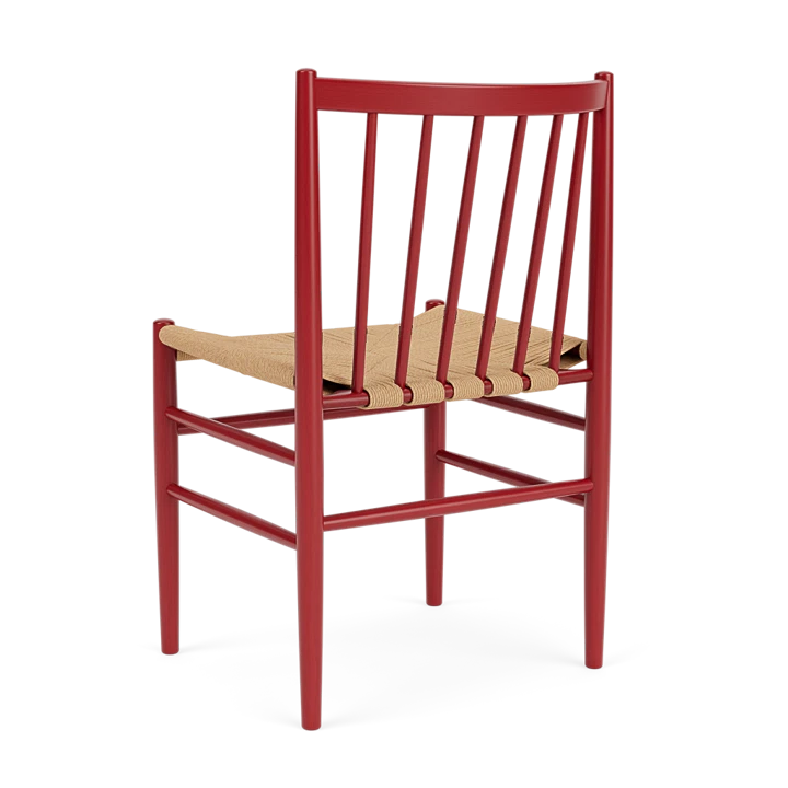 J80 - Chair - Beech - Ruby Red