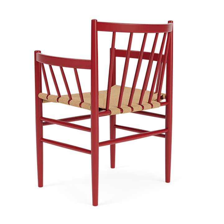 J81 - Chair - Beech - Ruby Red