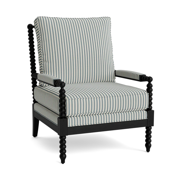 Striped Spindle Chair: Lila in Louisa Harbor | Pepper Home
